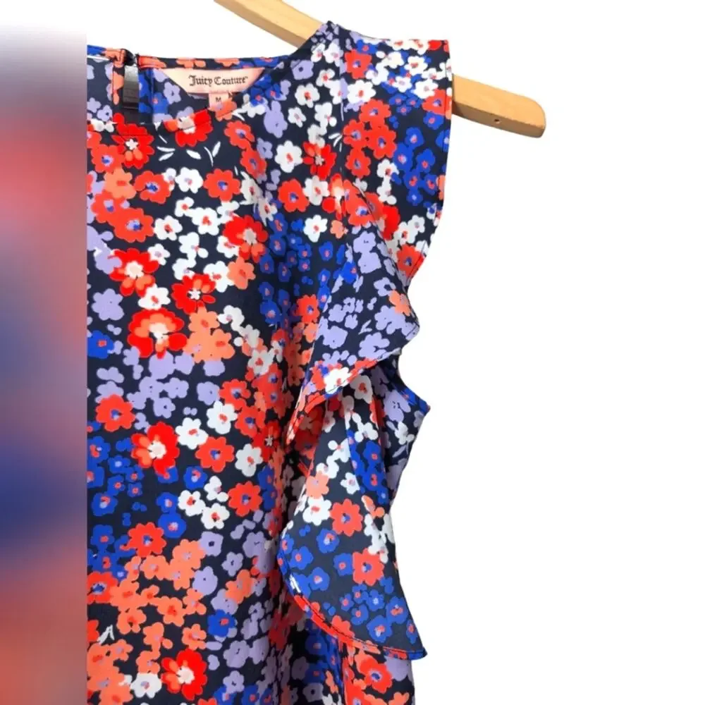 NWT Juicy Couture Floral Sleeveless Top Size M